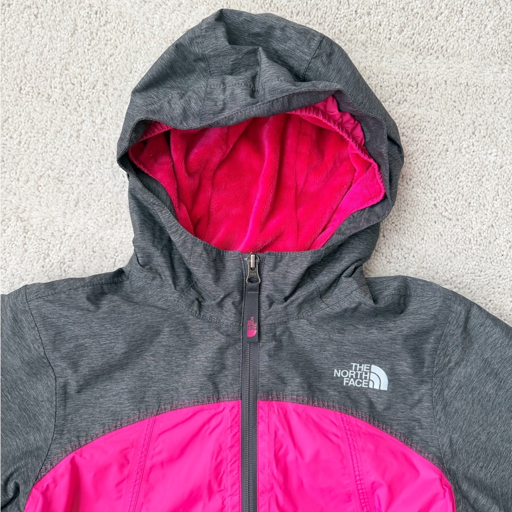 The North Face Fuchsia and Charcoal Jacket - Picture 2 of 14